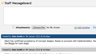 Private Staff Messageboard